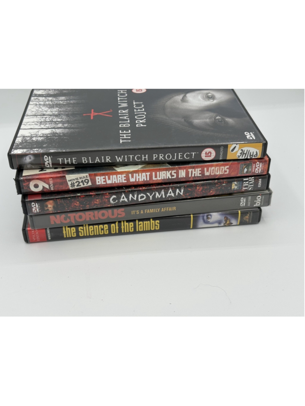 Lot Of 5 Horror DVDs - All Discs In Good Condition; one dvd sealed